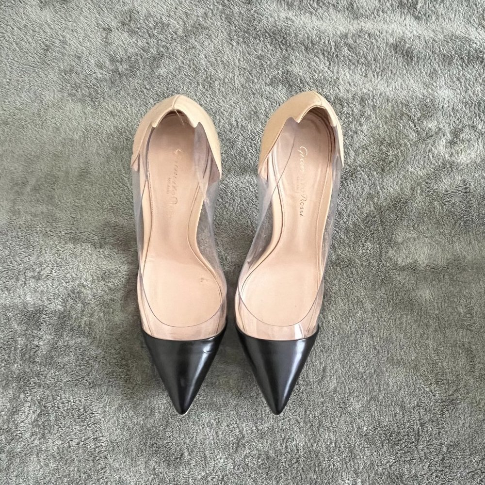 Gianvito Rossi Plexi Heels Size 7 1/2